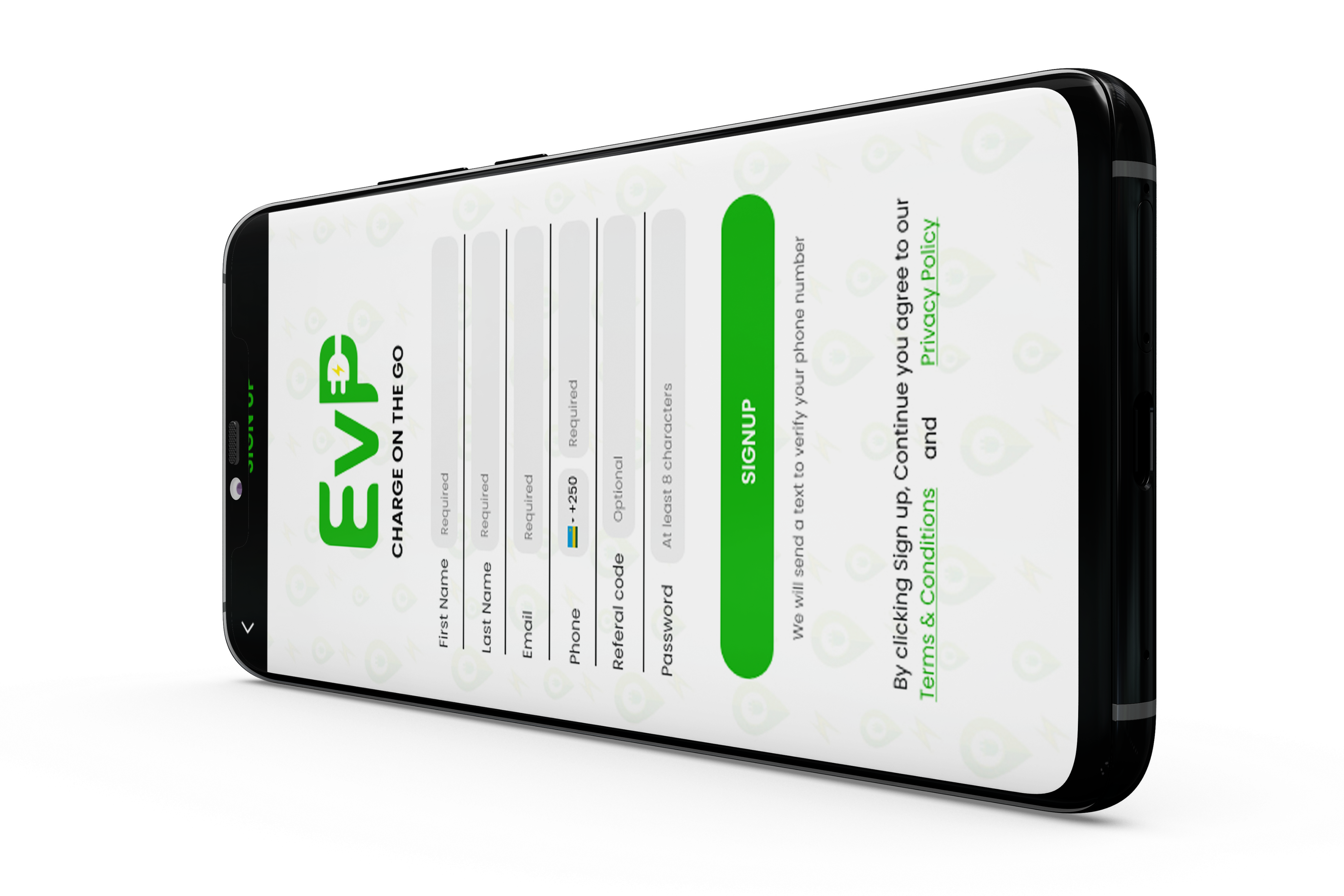 EVP App Mockup
